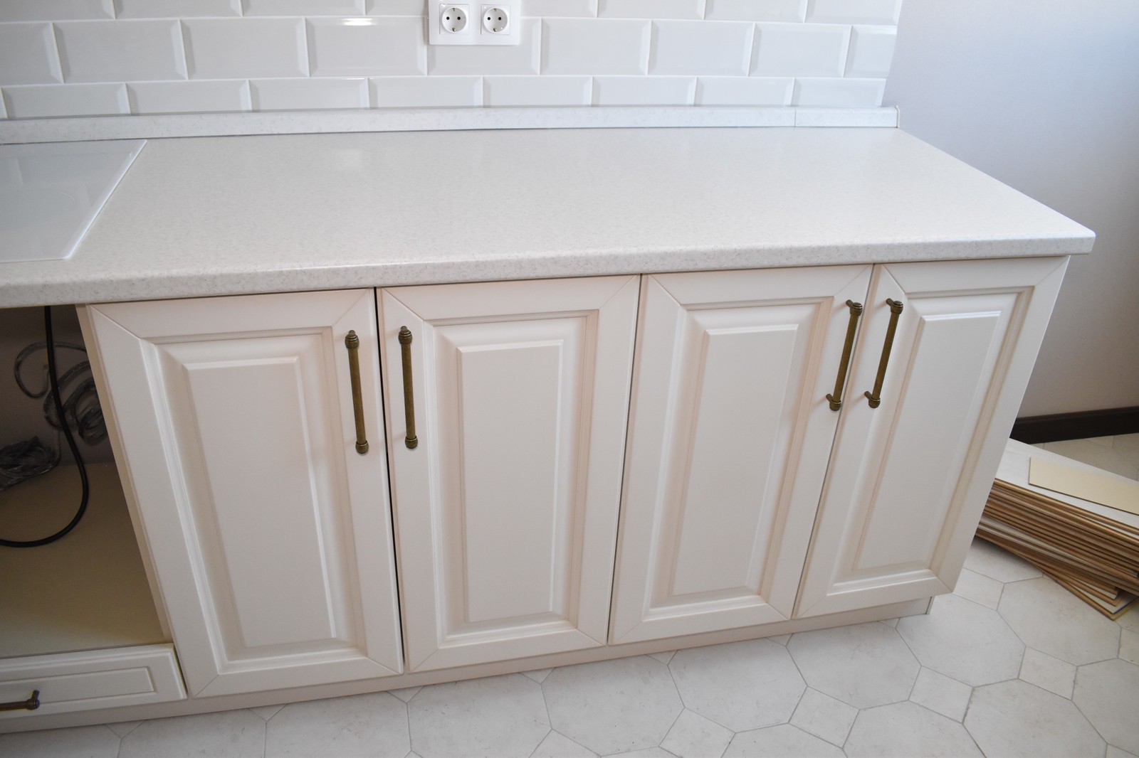 Кухня из массива бука, модель ЭКО