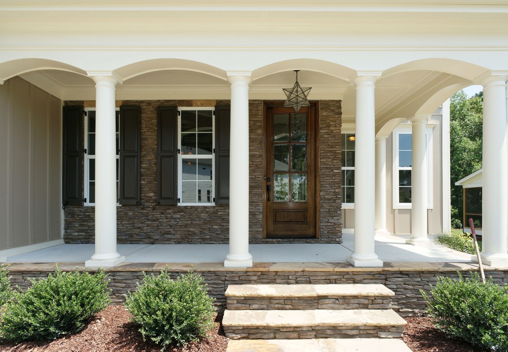This is an example of a transitional exterior in Raleigh.