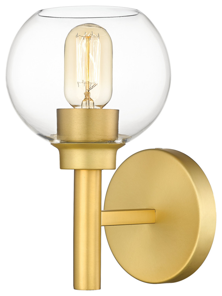 Z-Lite 7502-1S Sutton 11" Tall Wall Sconce - Brushed Gold