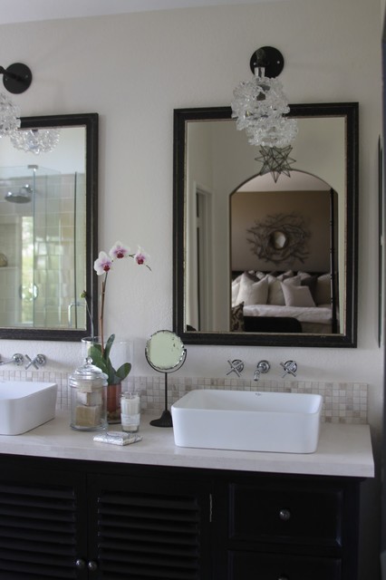 Master bath eclectic