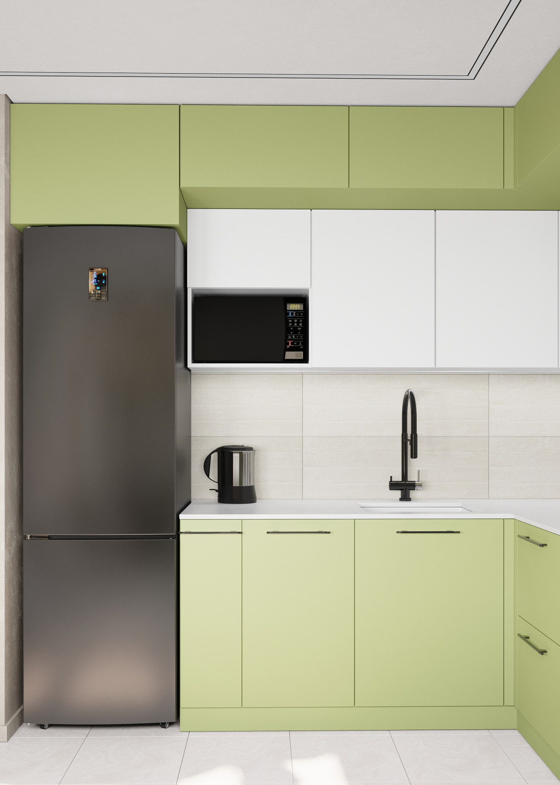 Освежающая кухня для Коттеджа