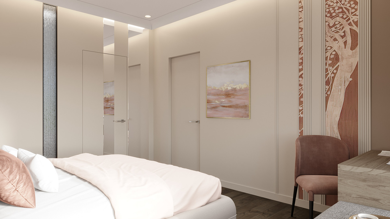 Планировочное решение мастер спальни