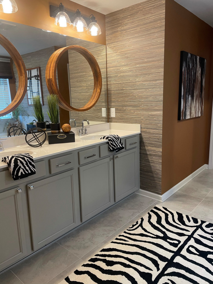 Masculine Bath remodel - Transitional - Bathroom - Atlanta - by Kim ...