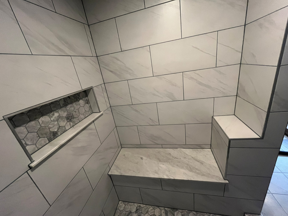 Large walk-in shower