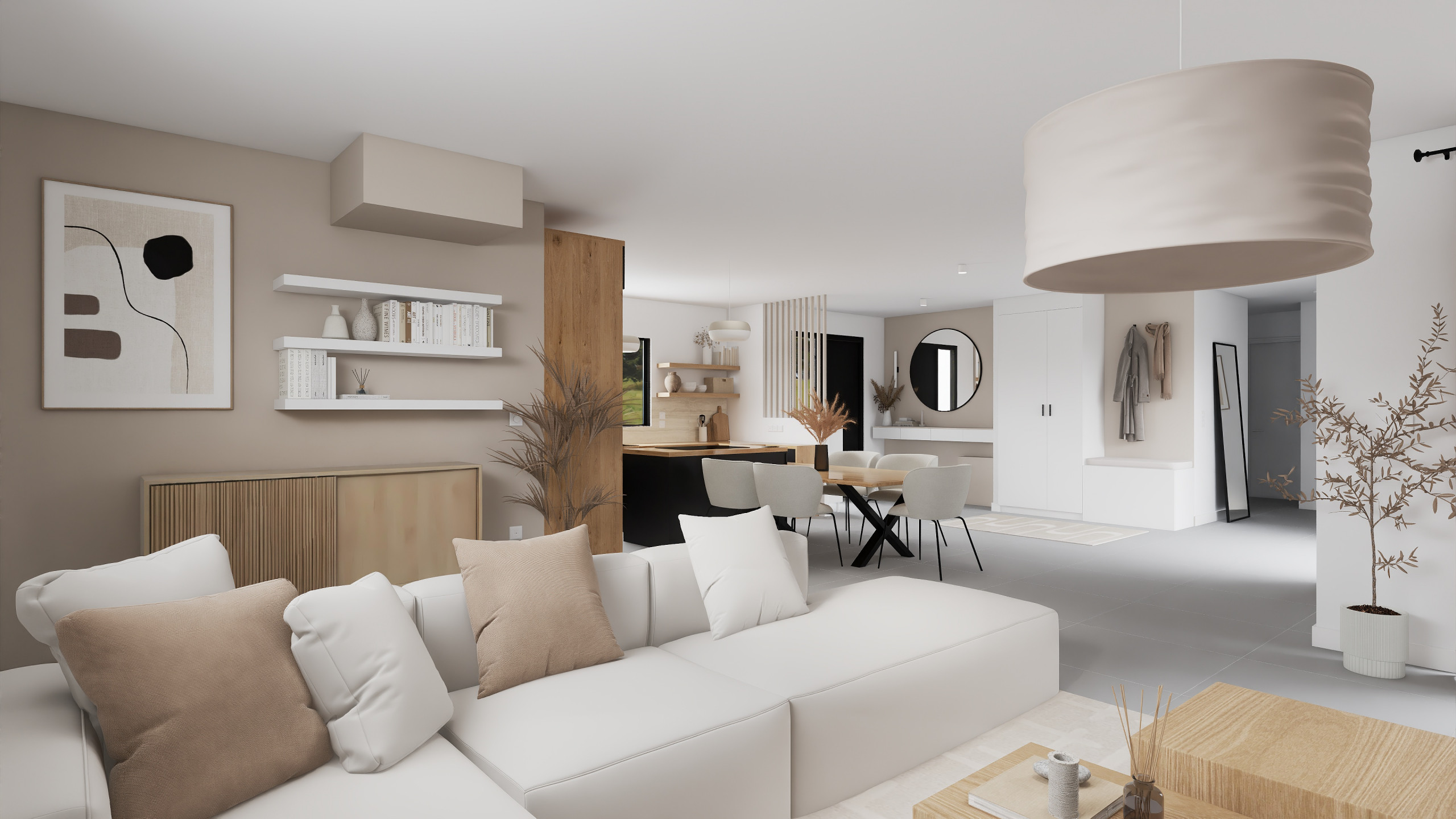 Projet Méréville - pièce de vie