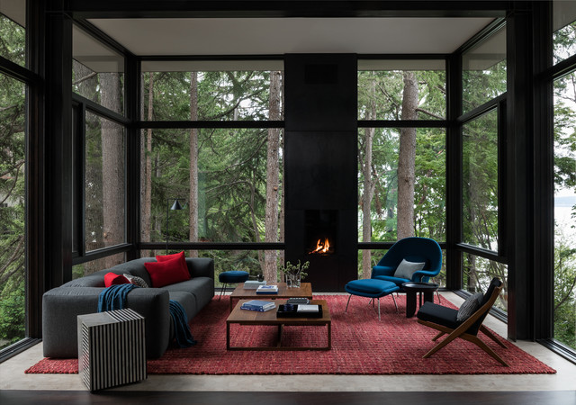 Tree House contemporary-vardagsrum