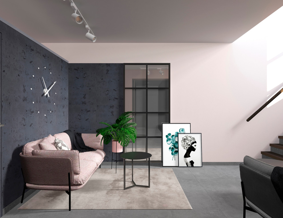 Дизайн проект цокольного этажа частного дома