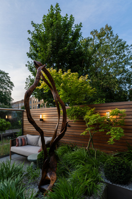 And then the night falls.... contemporary-deck