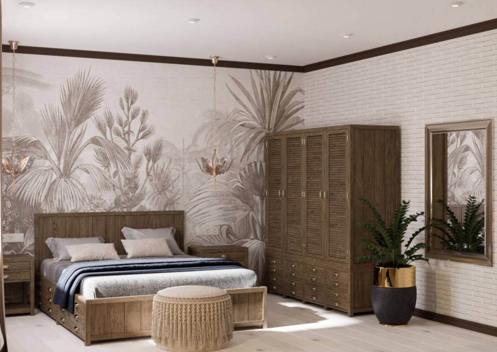 Спальня в тропическом стиле
