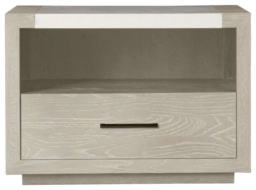 Emma Mason Signature Morisston Nightstand in Quartz Transitional
