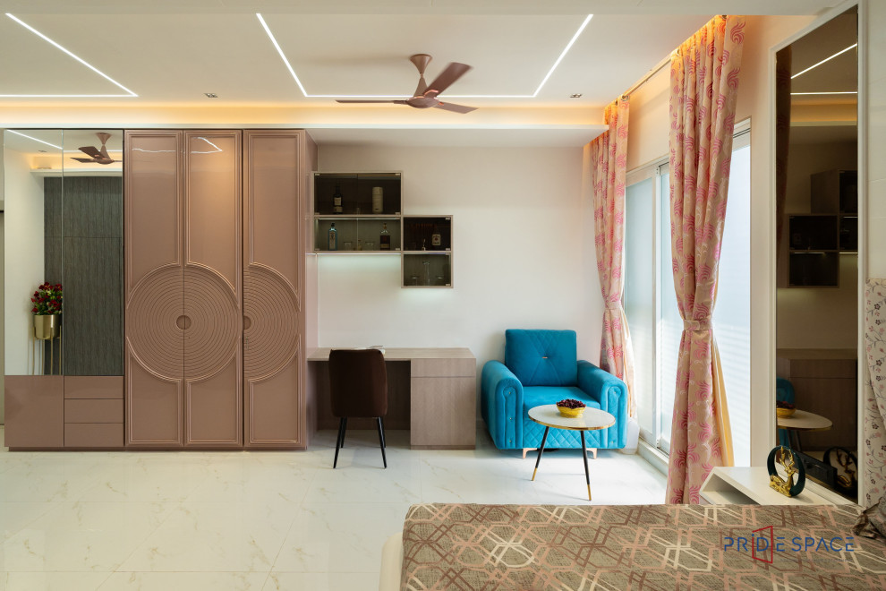 Photo of a modern bedroom in Mumbai.