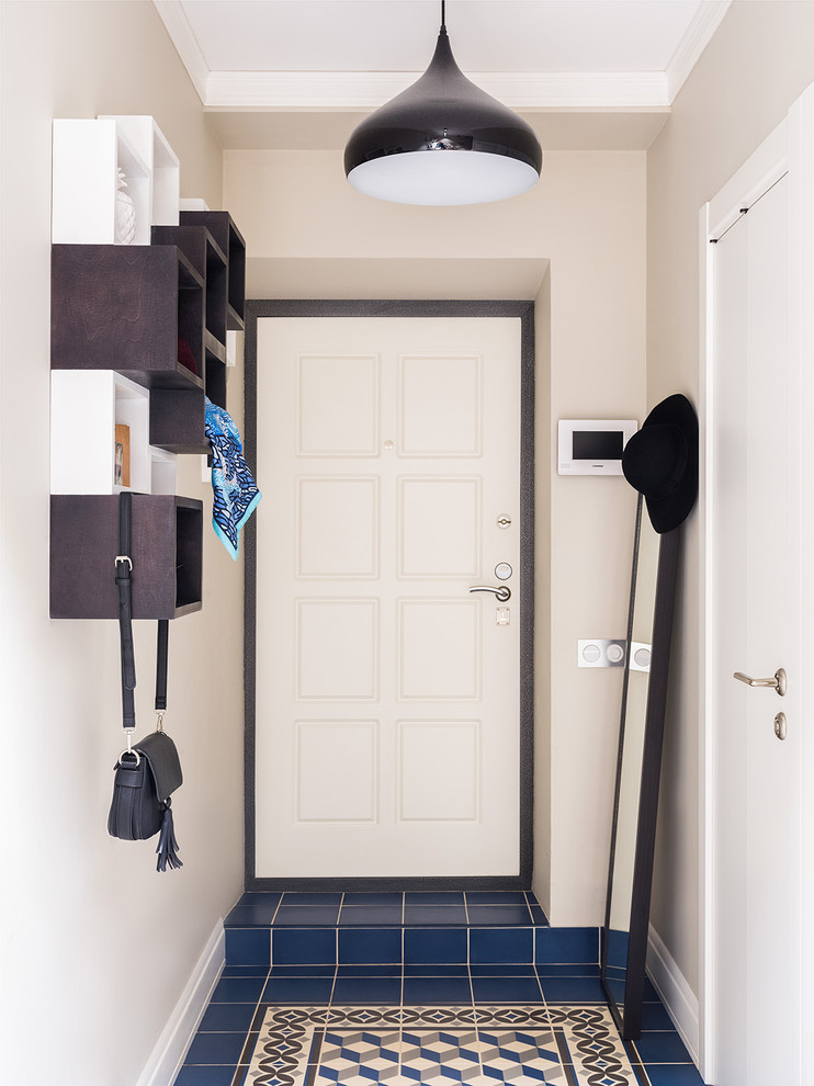 Двухкомнатная квартира в синих тонах