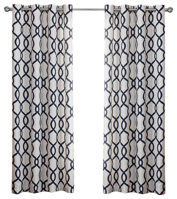 Kochi Linen Blend Grommet Top Curtains Contemporary Curtains