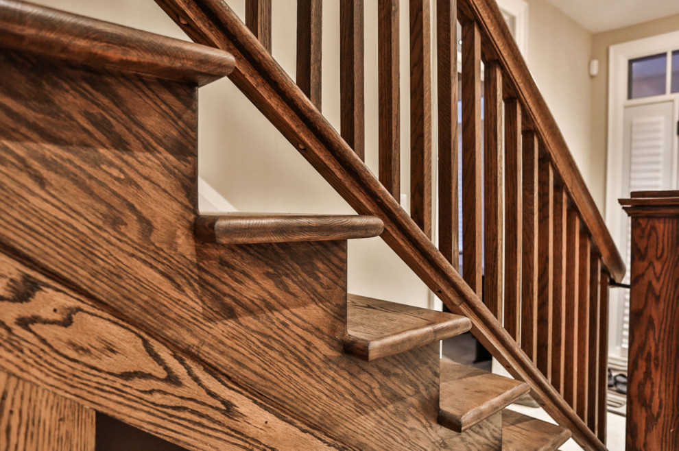 Staircase - rustic staircase idea in Toronto