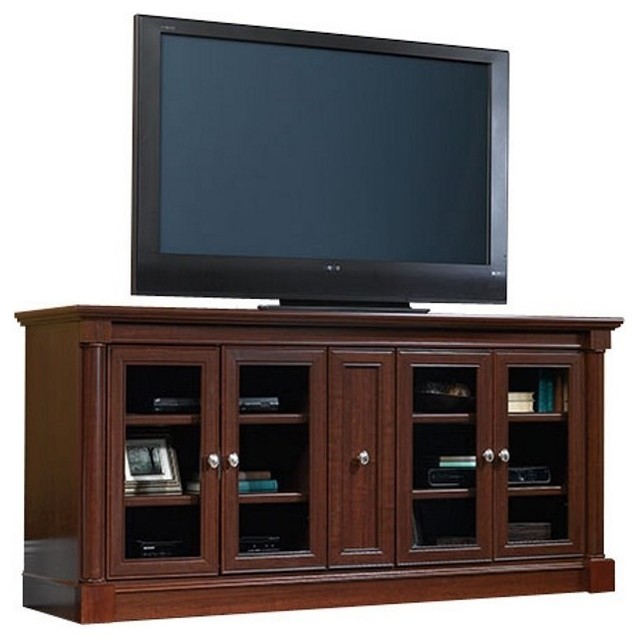 Sauder Palladia Credenza, Cherry Transitional Entertainment Centers