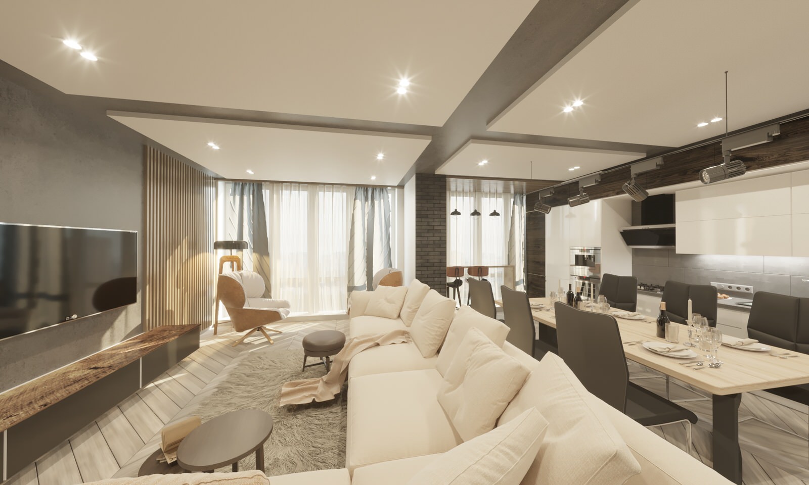 Квартира в нежных тонах