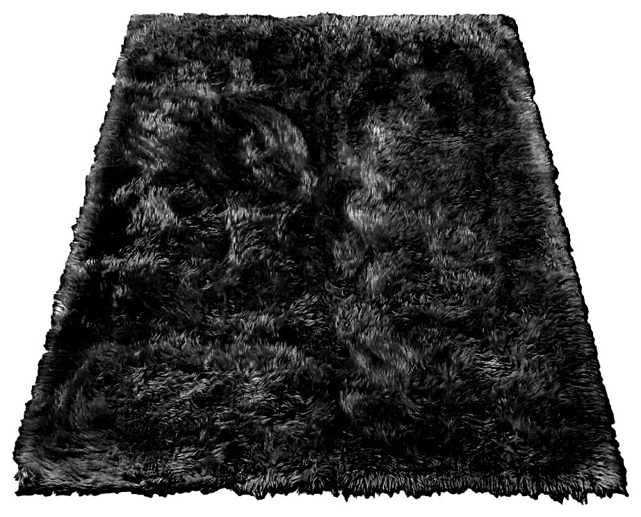 Rectangle Faux Fur Designer Sheepskin Rug Contemporary Area Rugs