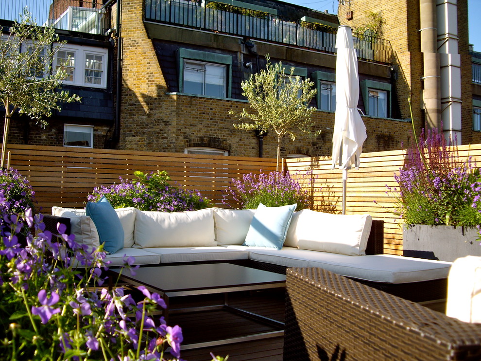 Design ideas for a contemporary deck in London.