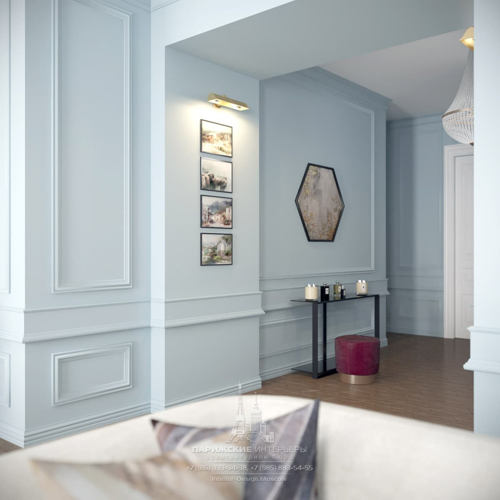 Дизайн прихожей в парижском стиле в ЖК «Донской Олимп»