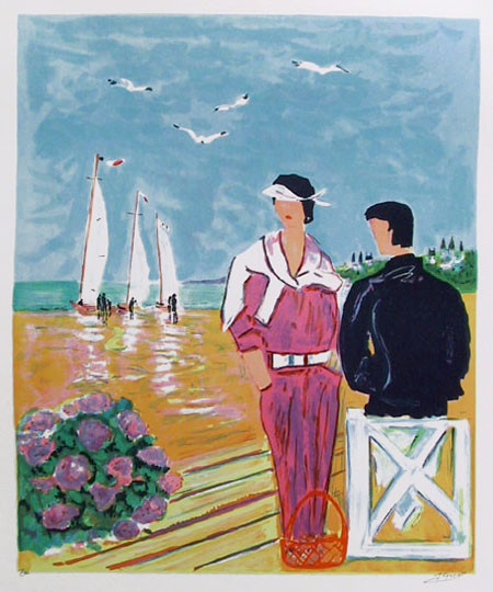 "Couple At Deauville" Artwork