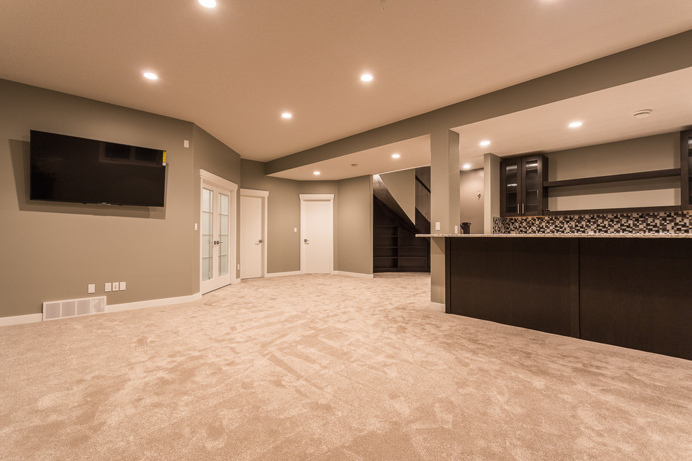Home design - transitional home design idea in Edmonton