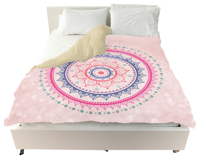 Oliver Gal Bright Mandala Duvet Cover Contemporary Duvet