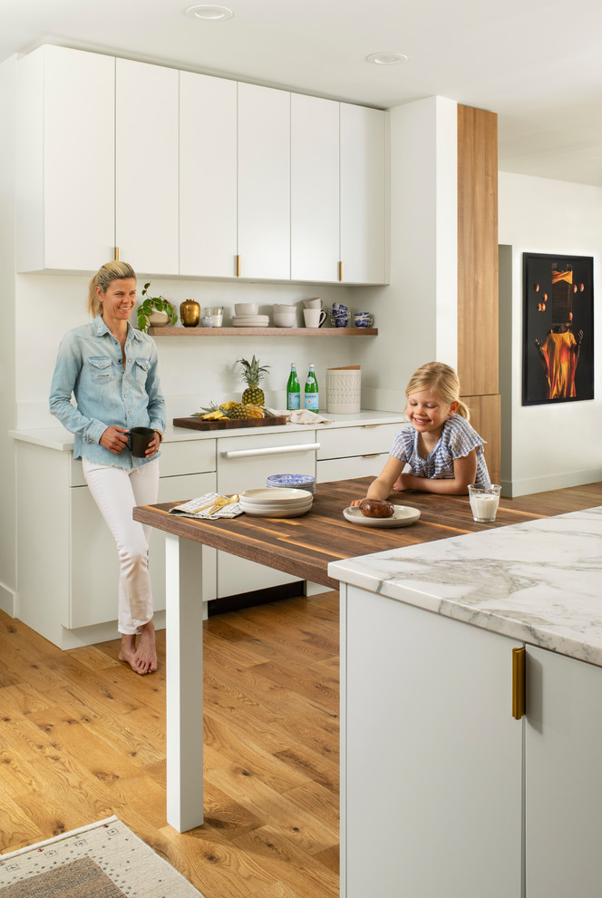 Danish kitchen photo in Denver