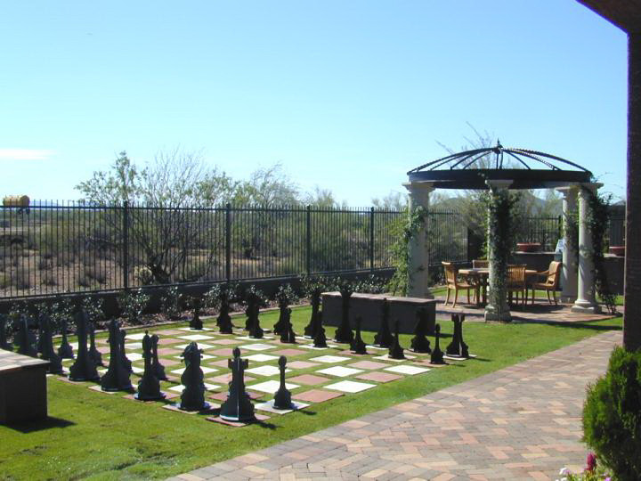 This is an example of a traditional garden in Phoenix.
