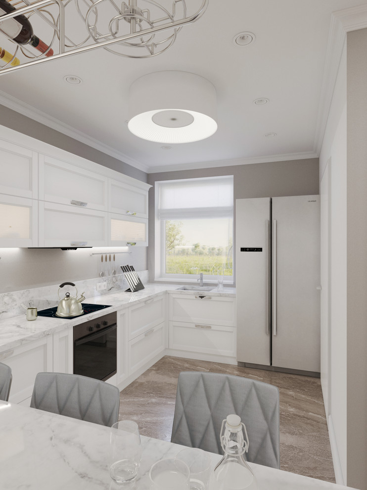 Дизайн интерьера квартиры в неоклассическом стиле 130 м2