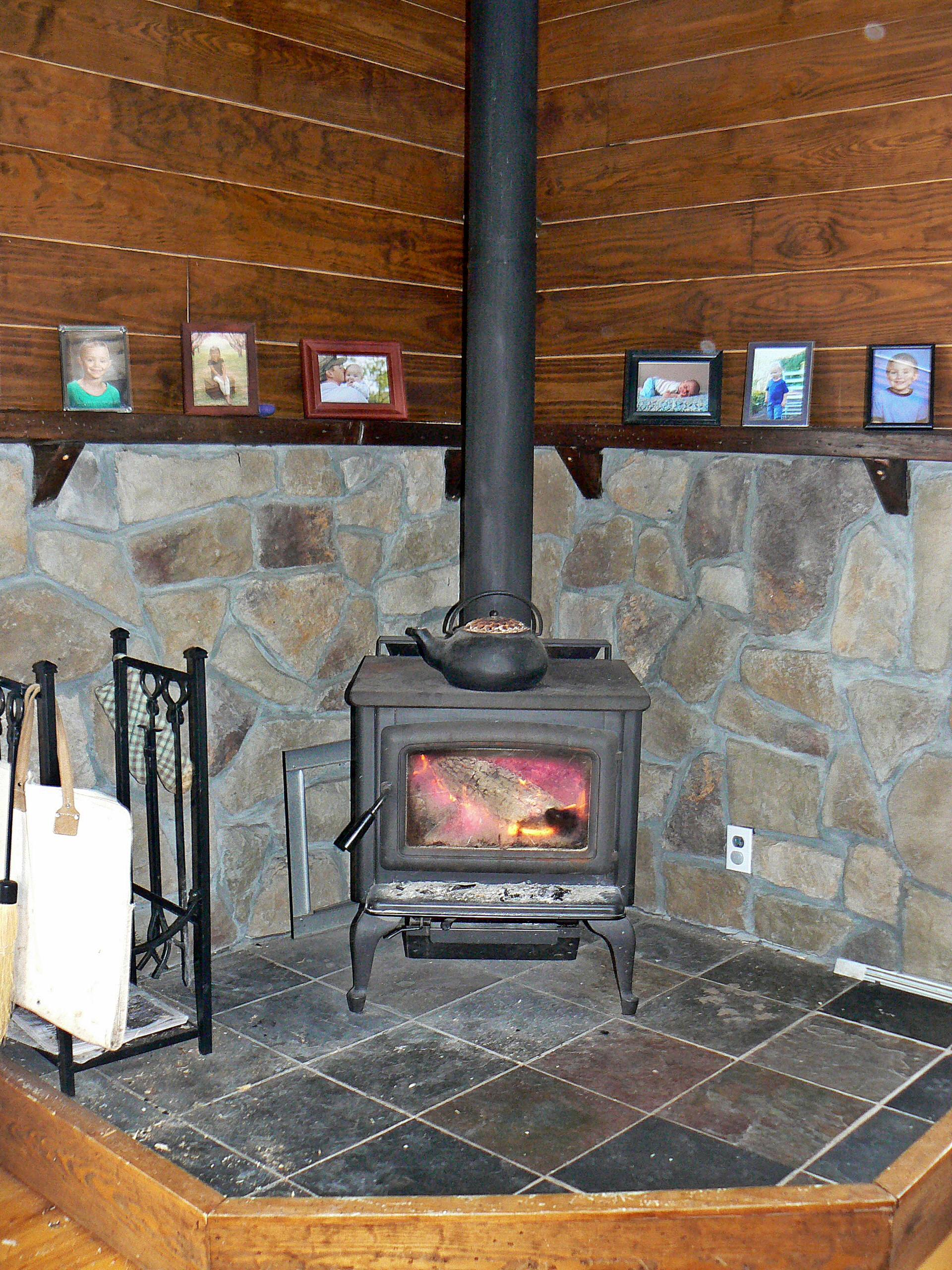 Wood Stove Stone Surround - Photos u0026 Ideas | Houzz
