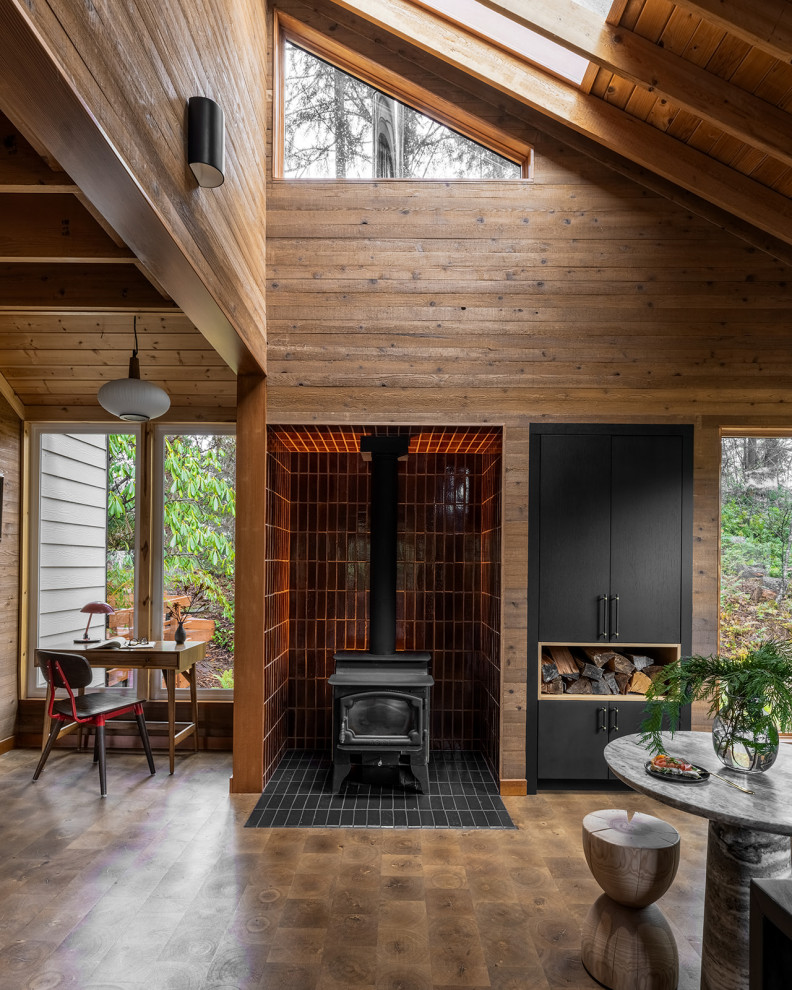 Home design - rustic home design idea in Seattle