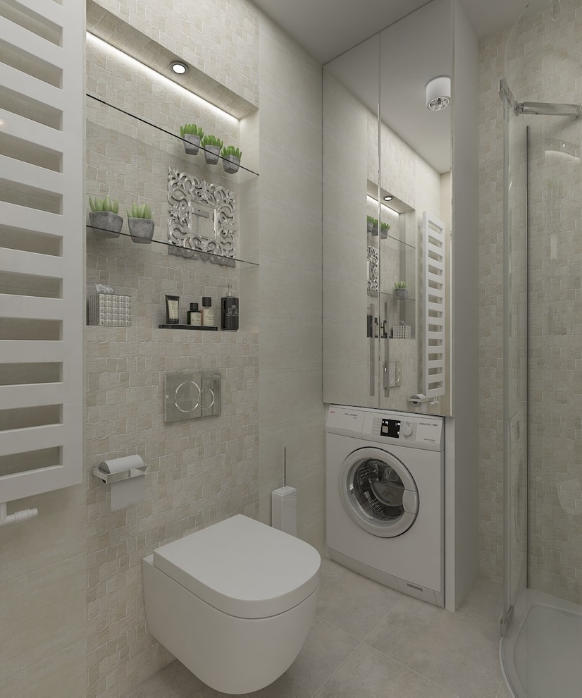 Бежевый санузел