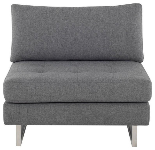 Baptista Shale Gray Sofa Extension Contemporary Sofas by V.S.D