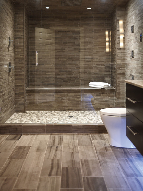 Athens Grey  Marble  Bathroom  Atlanta by Topcu Tile 