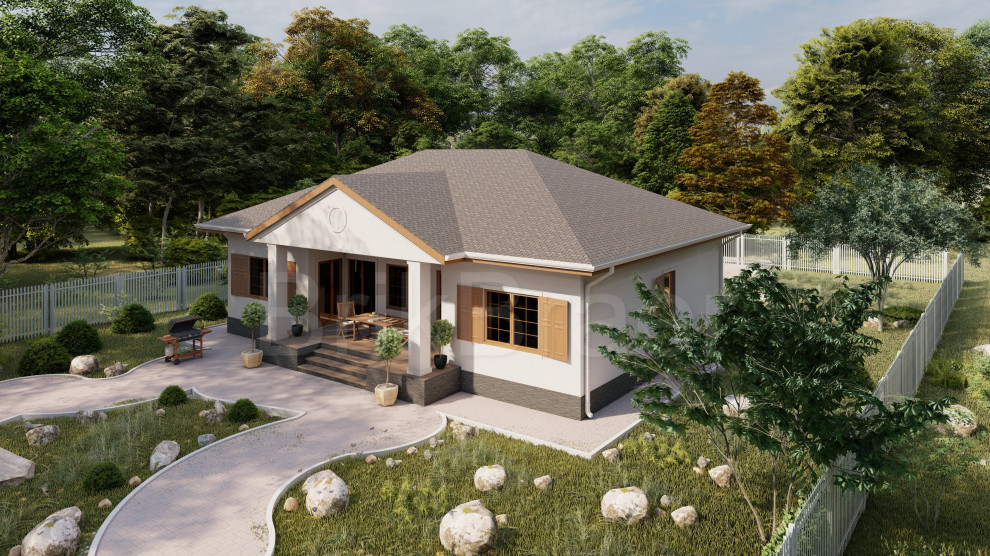 Проект №158 одноэтажный площадью 174м2