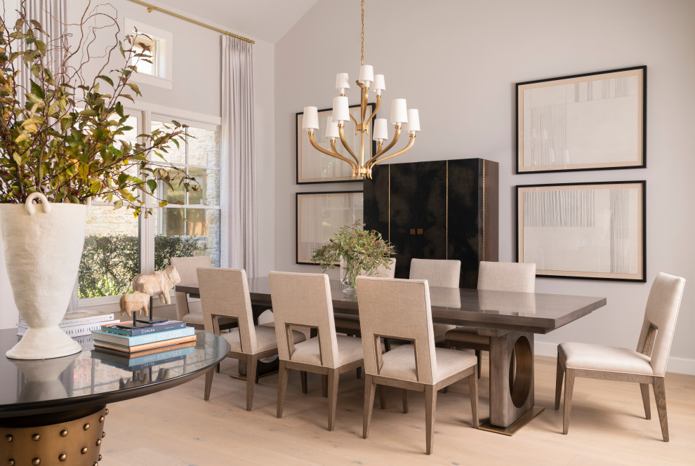 West Rim Home Transitional Dining Room Austin by Skelly Build