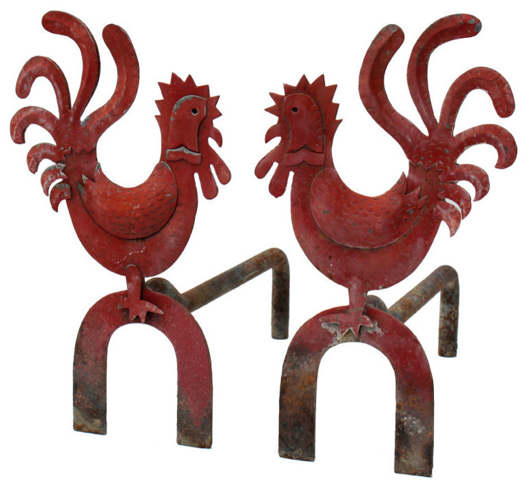 Pair of Naive Andirons