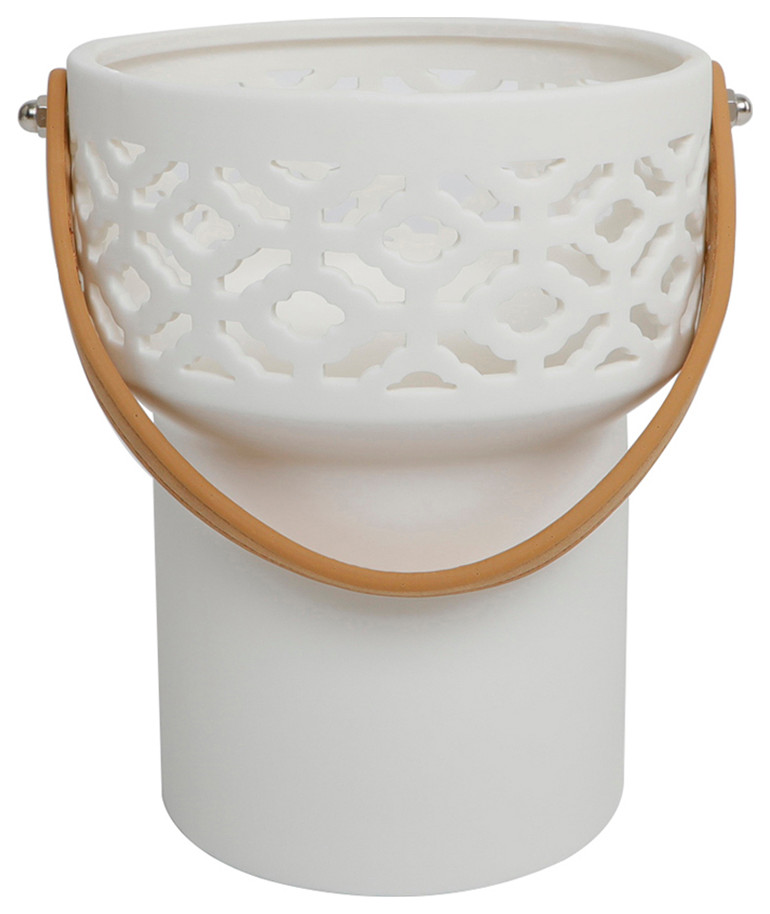 Led Kilim Ceramic Lantern