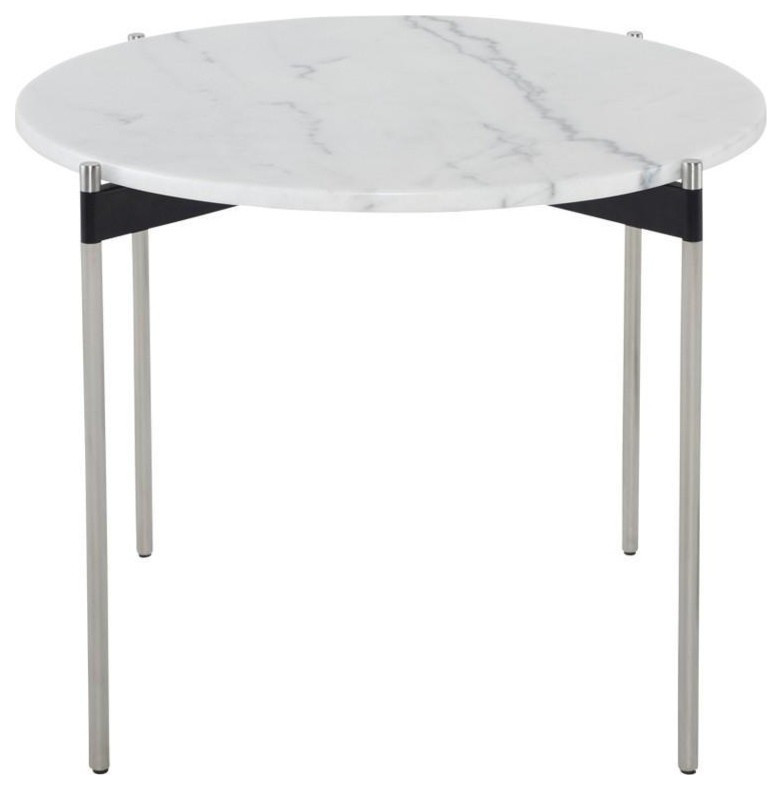 Sohar White Side Table Contemporary Side Tables And End Tables by
