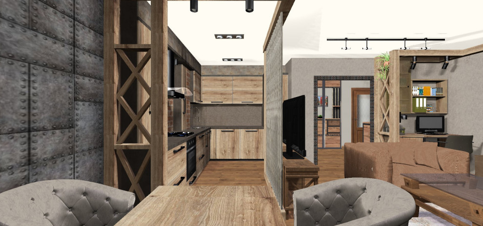 Лофт в гостиной