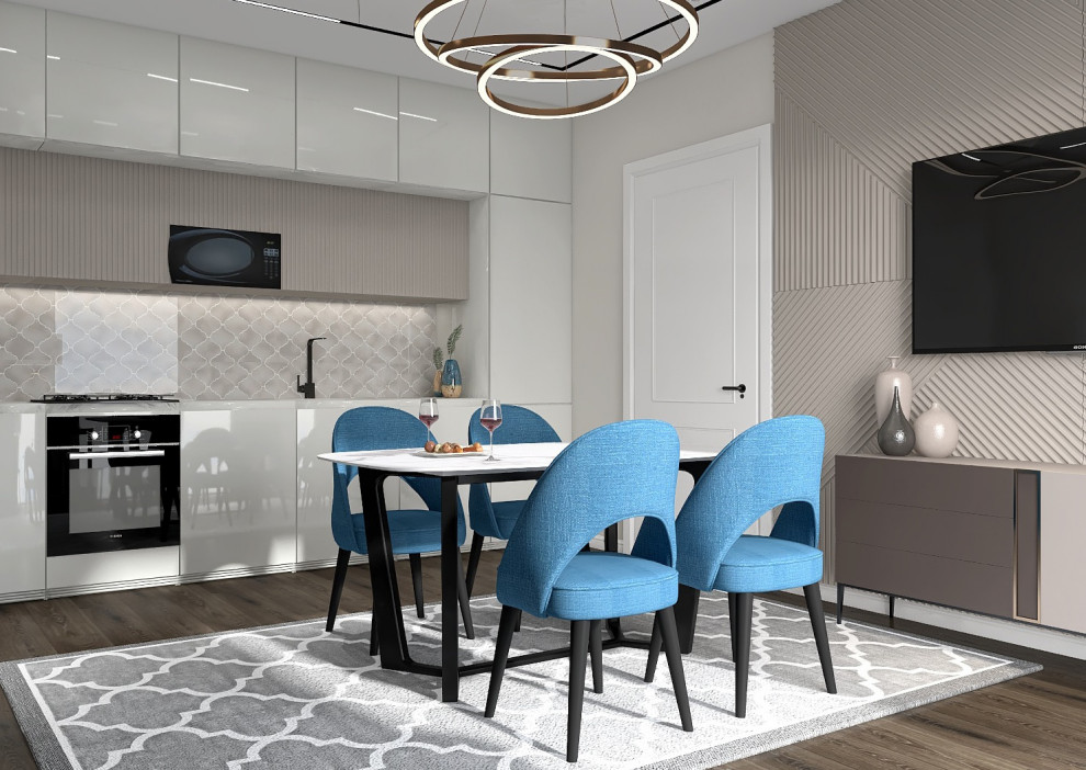 КУХНЯ-ГОСТИНАЯ В ГОРОДСКОЙ КВАРТИРЕ