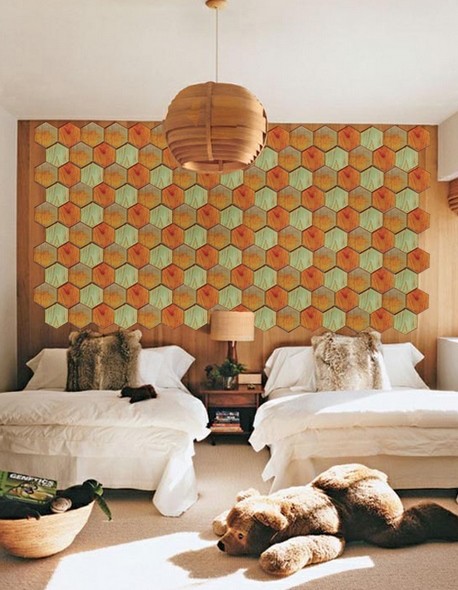 Настенная плитка из натурального дерева