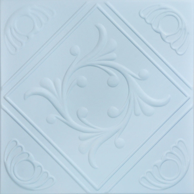 Diamond Wreath, Styrofoam Ceiling Tile, 20"x20", #R02, Breath of Fresh Air