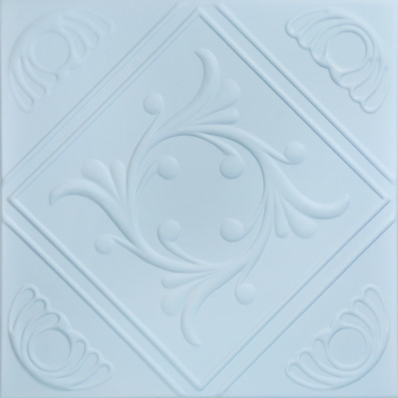 Diamond Wreath, Styrofoam Ceiling Tile, 20"x20", #R02, Breath of Fresh Air