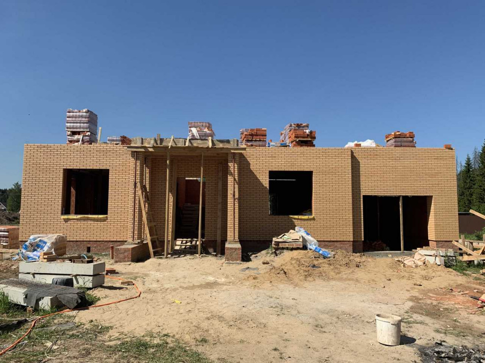 Строительство дома в классическом стиле в усадьбе Мураново