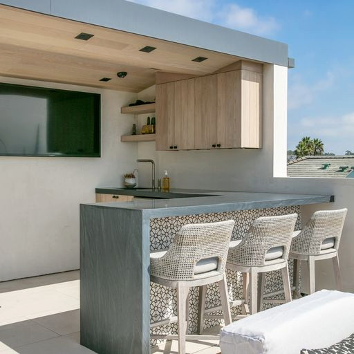 Trendy home design photo in Orange County