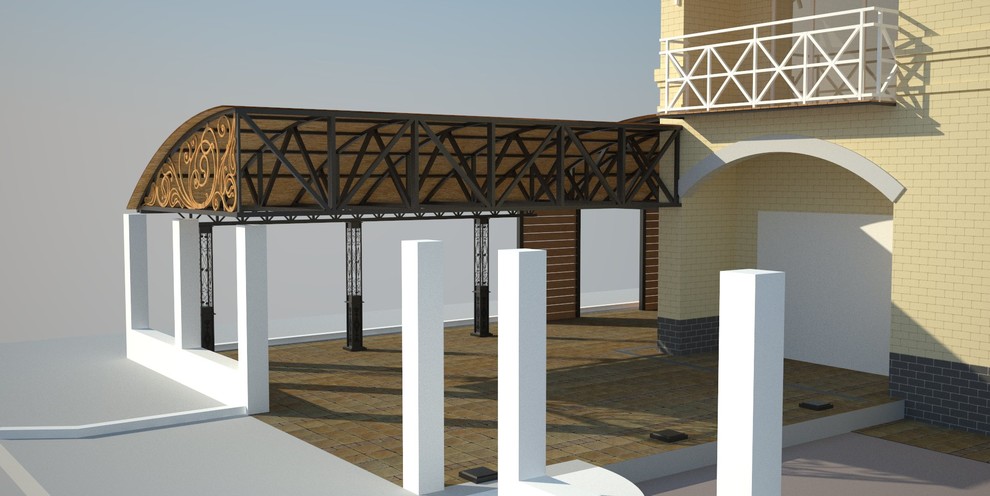 Дом_Навес для авто