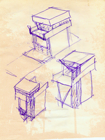 Размышление с карандашом - наброски, малоэтажные частные дома и таунхаусы