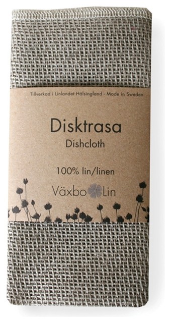 Linen Disktrasa Dishcloth, Natural