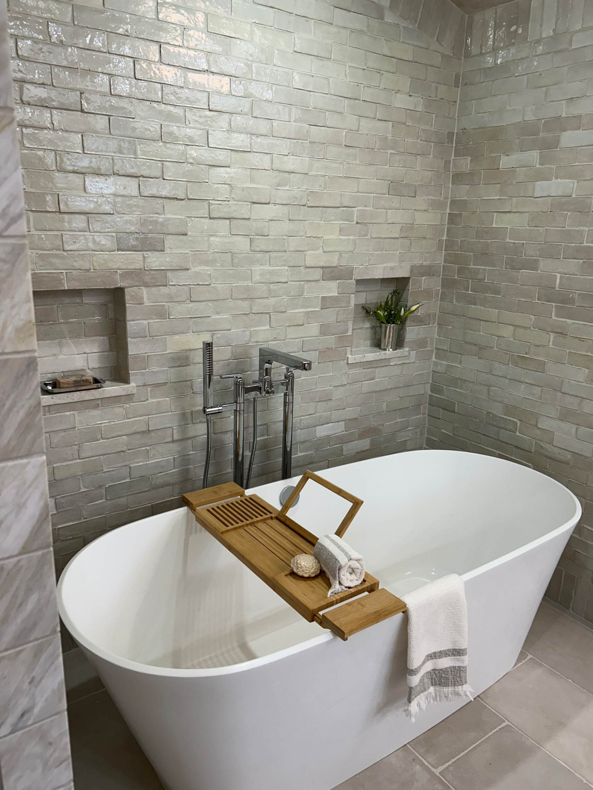 Neutral Mediterranean Bathroom